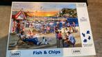 Legpuzzel fish&chips house of puzzles, Ophalen of Verzenden, 500 t/m 1500 stukjes, Gebruikt