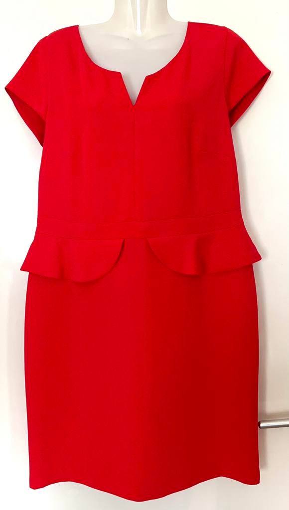 Comma rode jurk maat 44(v)