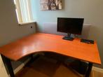 Verstelbaar bureau met hoek, Ophalen of Verzenden, In hoogte verstelbaar, Gebruikt, Bureau