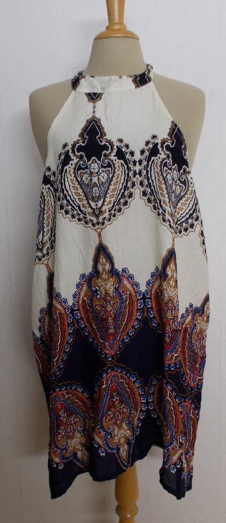 Batik print tuniek/top! L, Verzenden, Beige, Maat 42/44 (L), Zo goed als nieuw