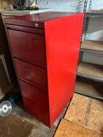 Sterke, brandvertragende, rode, metalen ladenkast, Ophalen, Minder dan 50 cm, Gebruikt, 100 tot 150 cm