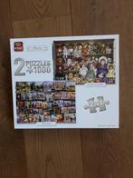 Doos met 2 legpuzzels., Ophalen of Verzenden, 500 t/m 1500 stukjes, Gebruikt, Legpuzzel