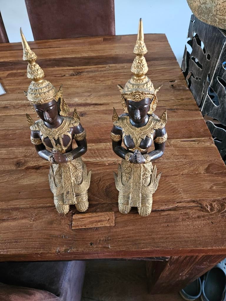 2 boeddha beelden man en vrouw., Ophalen, Zo goed als nieuw