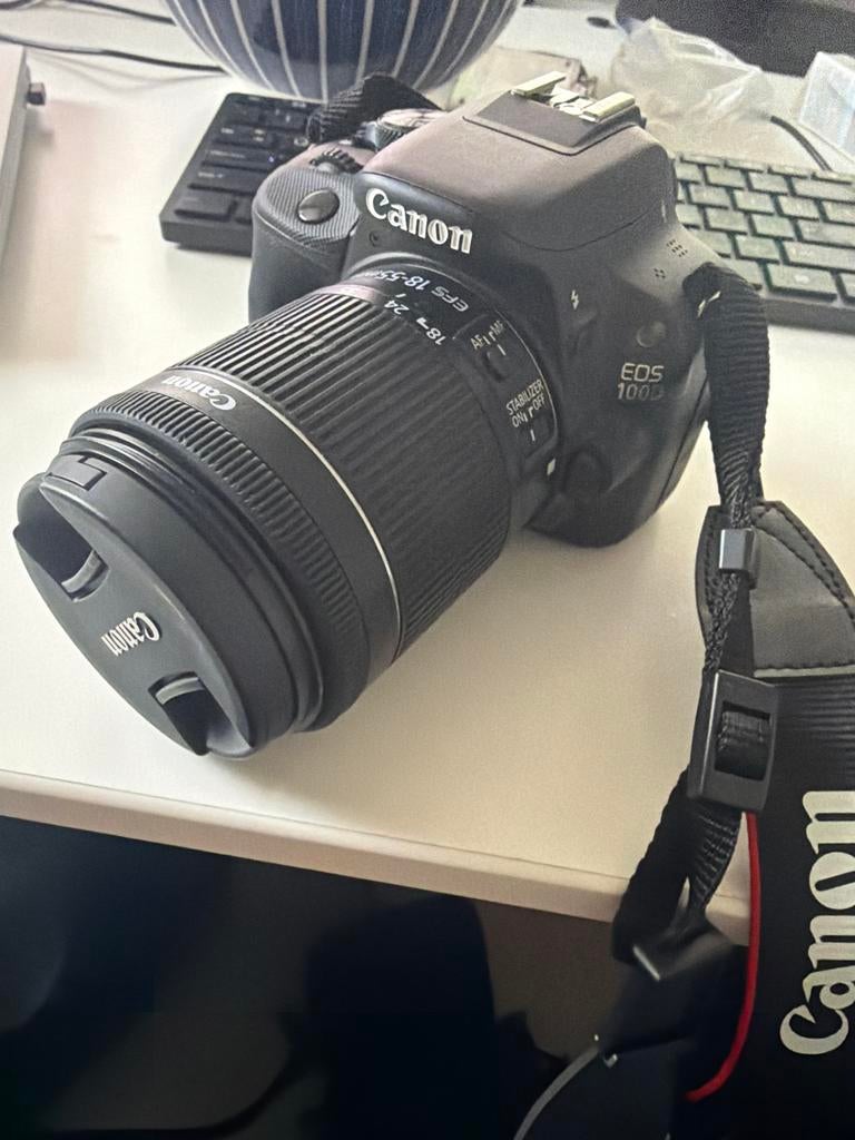 Canon EOS 100D Spiegelreflexcamera met 18-55mm lens, Audio, Tv en Foto, Fotocamera's Digitaal, Spiegelreflex, Canon, Ophalen of Verzenden