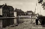 Woudsend - Visser met fuik, Ophalen of Verzenden, 1940 tot 1960, Ongelopen, Friesland