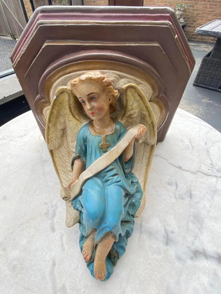 Engel console, Antiek en Kunst, Antiek | Religie, Ophalen of Verzenden