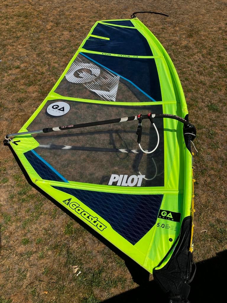 Gaastra Pilot 5.0 m² freeride - complete set, Ophalen, Zeil, 5 tot 7 m², Gebruikt