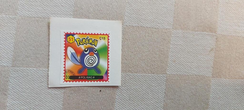 pokemon postzegel zeldzaam gelimiteerd Poliwag fraai, Ophalen of Verzenden, Nieuw, Overige typen