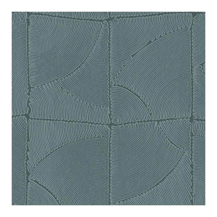 Arte behang, reststukken, manila atlas, petrol, touw, Huis en Inrichting, Stoffering | Behang, minder dan 10 m², Ophalen