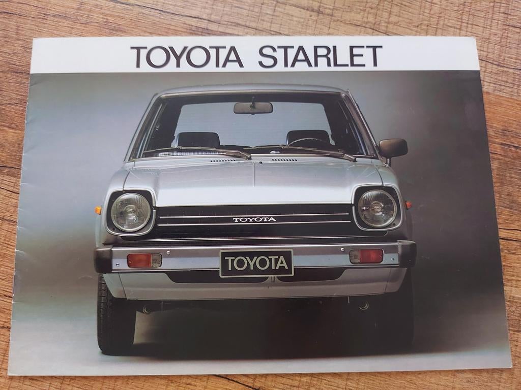 1978 leuke Toyota Starlet folder, Boeken, Ophalen of Verzenden