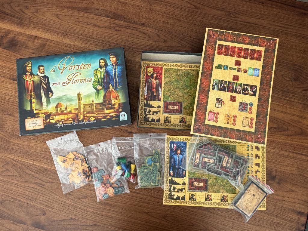 Vorsten van Florence bordspel, Drie of vier spelers, Ophalen, Gebruikt, White Goblin Games