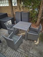 Tuinset voor kinderen grijs, Ophalen, Gebruikt, Bijzettafel, 3 zitplaatsen