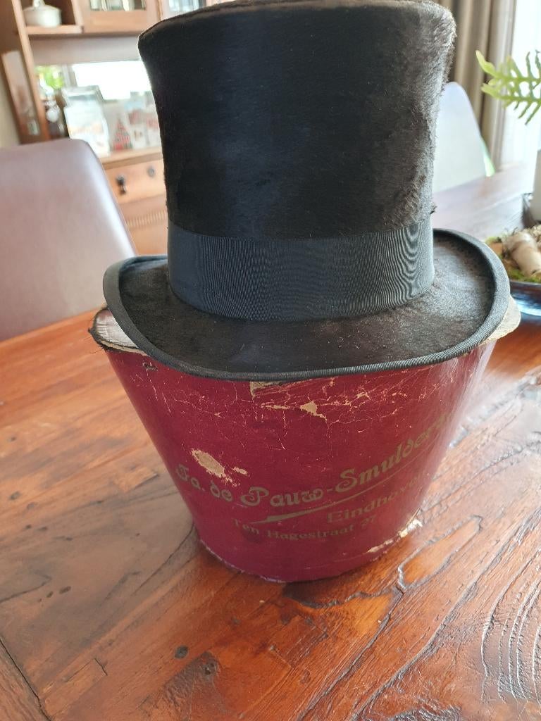 Antieke hoge hoed, Ophalen of Verzenden, Overige merken