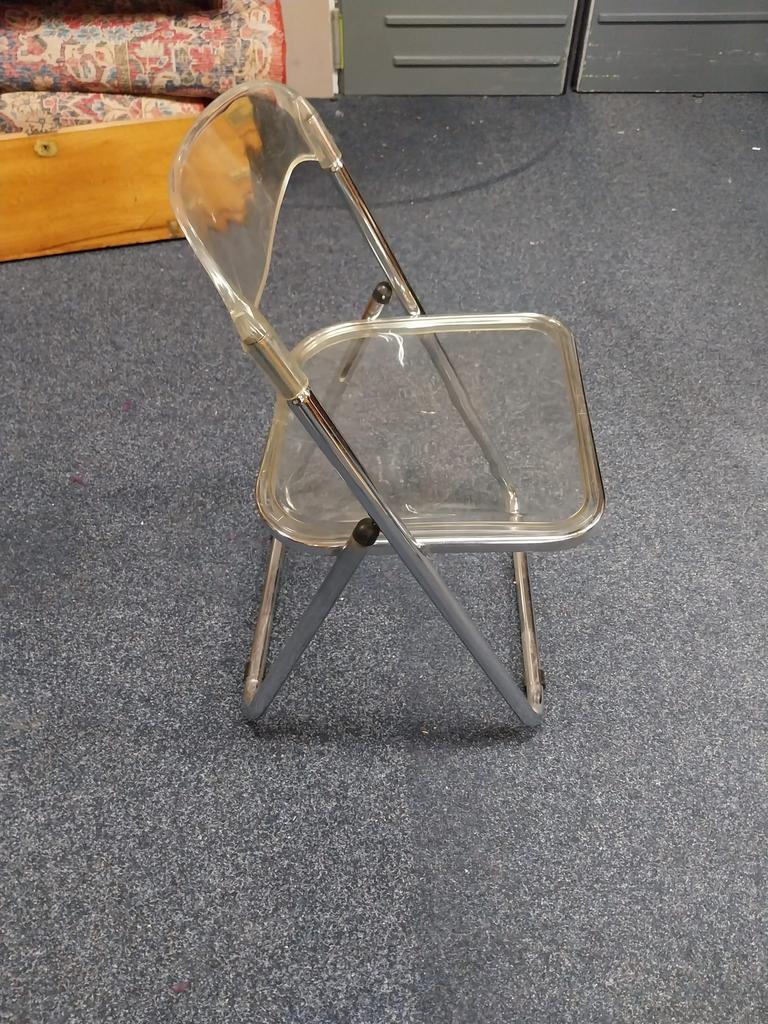 Klapstoel, italiaans design, Ophalen of Verzenden, Zo goed als nieuw, Metaal, Twee