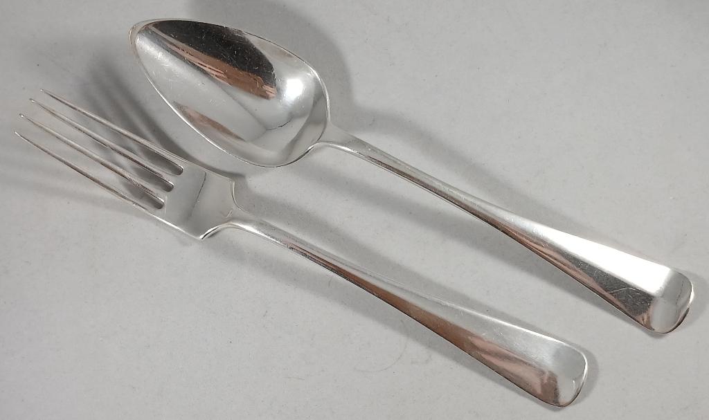 zilveren diner Couvert Haags Lofje antiek 835 zilver, Ophalen of Verzenden, Zilver