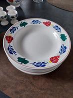 6 diepe borden Boch Boerenbont onbeschadigd, Huis en Inrichting, Keuken | Servies, Ophalen