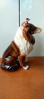 Vintage Groot zittende Collie Lassie beeld hond 25 cm hoog, Ophalen of Verzenden, Zo goed als nieuw, Dier