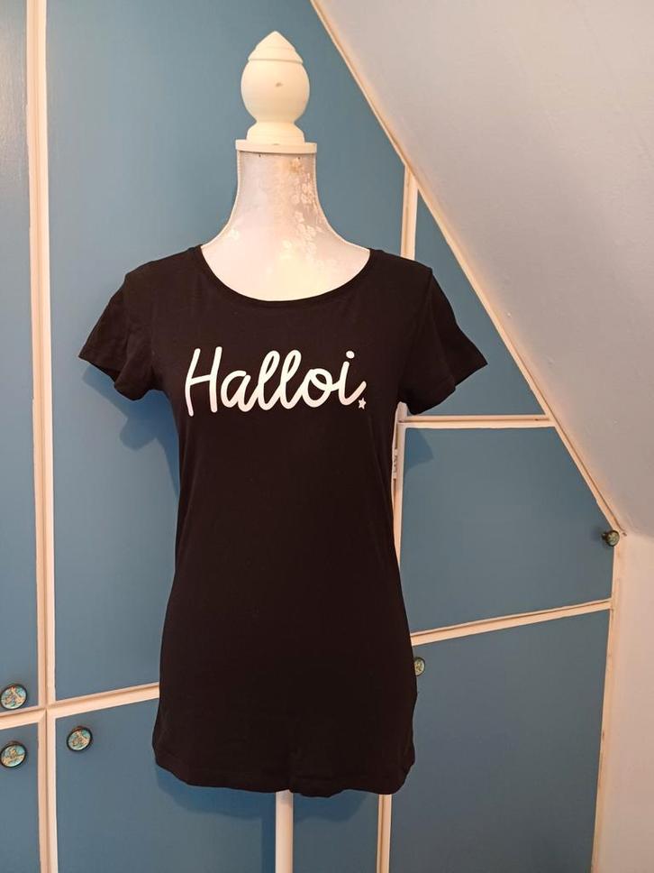 Leuk zwart t-shirt, maat M, Kleding | Dames, T-shirts, Gedragen, Zwart, Korte mouw, Ophalen of Verzenden