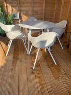 Tuinset te koop, Tuin en Terras, Tuinsets en Loungesets, Ophalen, 4 zitplaatsen, Kunststof, Gebruikt