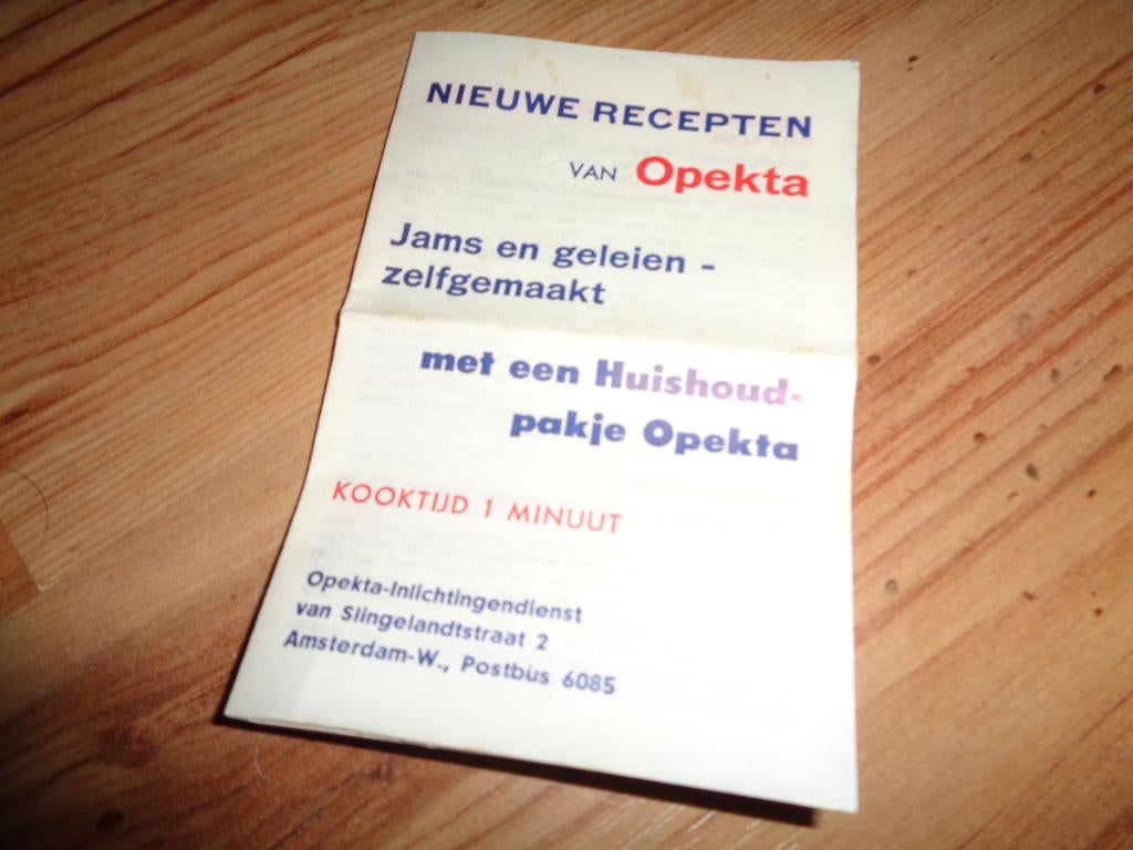 Opekta Otto Anne Frank folder nr2, Verzenden, Overige soorten, Nederland, Overige typen