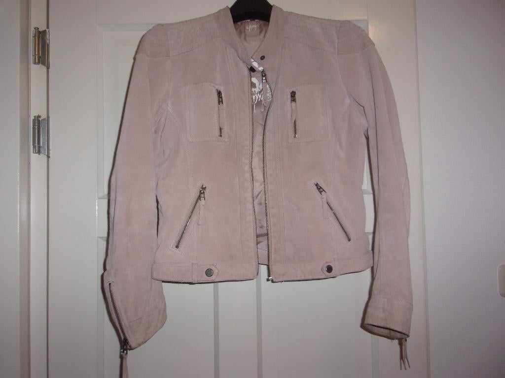 Roze SUEDE / LEREN jasje van Gipsy maat L, Gipsy, Maat 42/44 (L), Ophalen of Verzenden, Roze