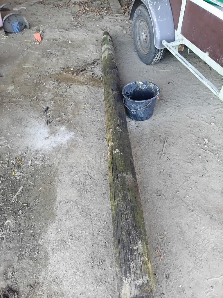 Afrasteringspaal 18 cm dik, 300 cm lang, Ophalen of Verzenden