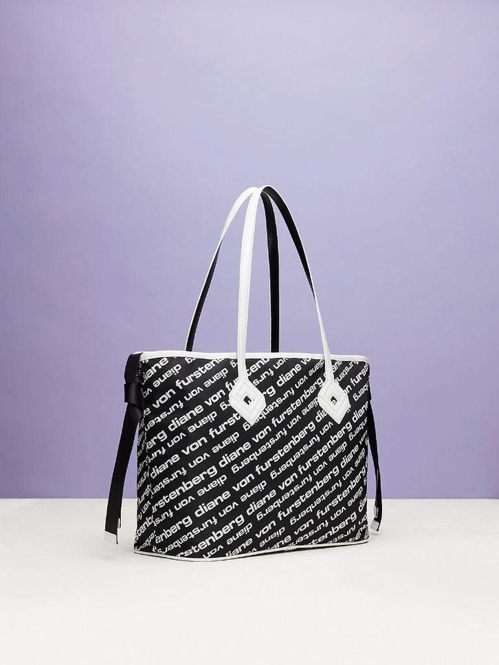 Diane von Furstenberg tas en Zip Pouch, NIEUW, kaartjes, Sieraden, Tassen en Uiterlijk, Tassen | Damestassen, Nieuw, Shopper, Zwart