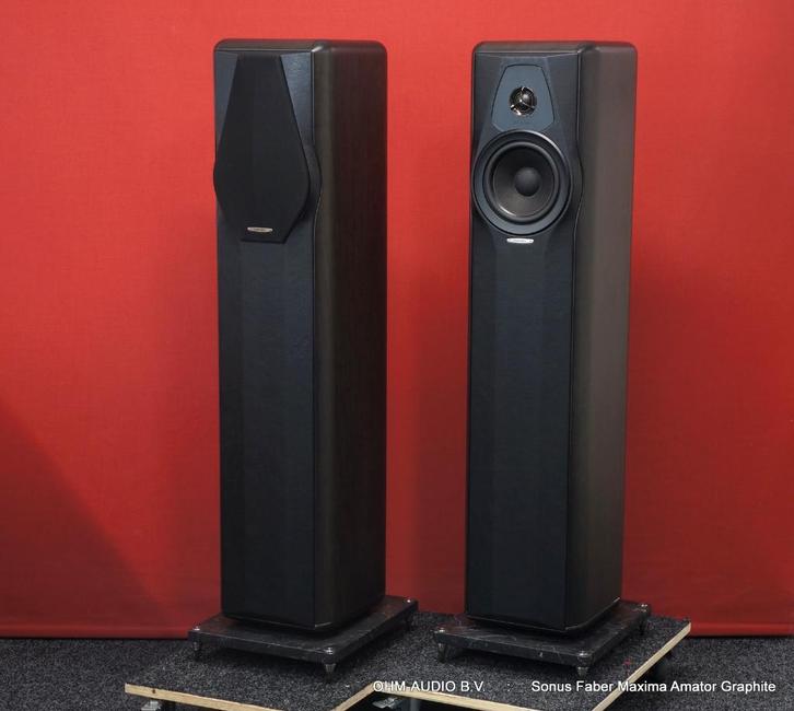 Sonus Faber Maxima Amator, Graphite, Jong Occasion, Compleet, Audio, Tv en Foto, Luidsprekers, Zo goed als nieuw, Front, Rear of Stereo speakers