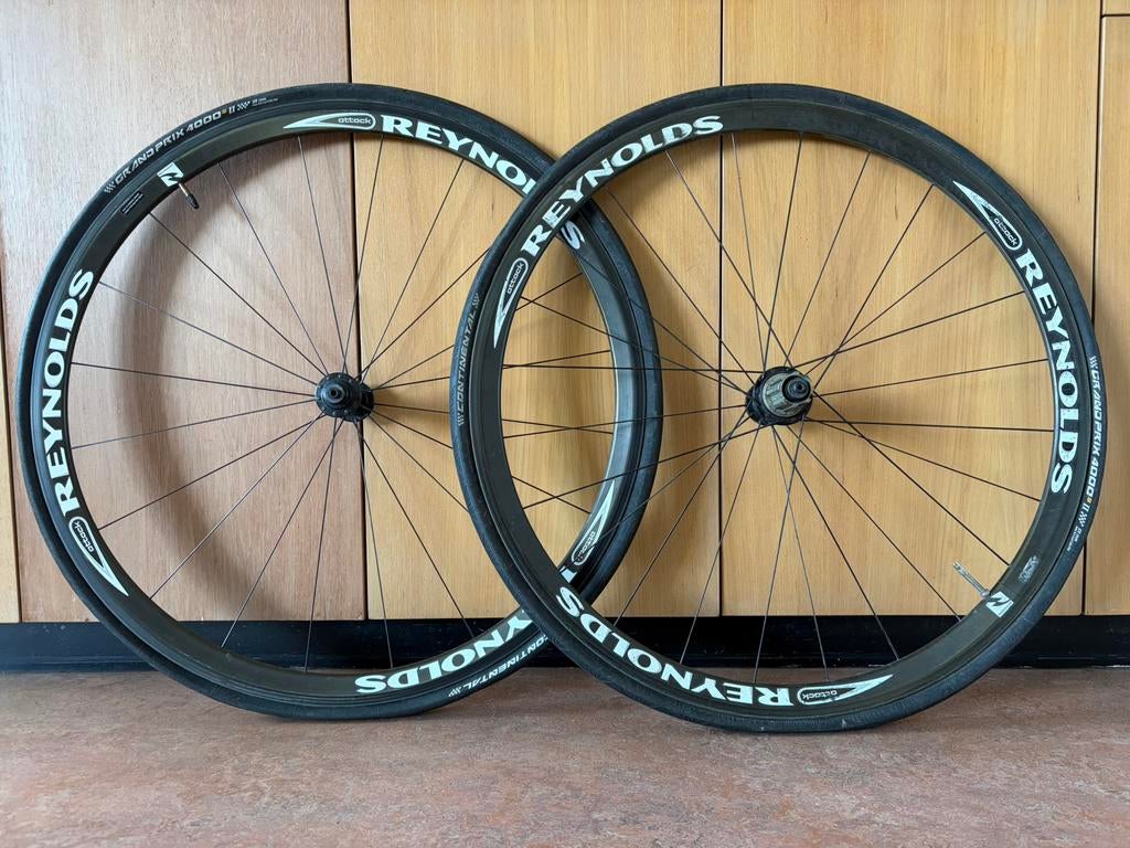 Reynolds Attack carbon wielset 32 mm 1400 gram, Ophalen of Verzenden, Gebruikt, Wiel, Reynolds