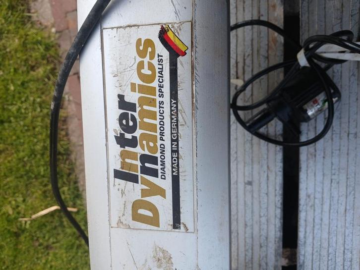 Wandtegelzaagmachine met waterpomp en zaagblad, Doe-het-zelf en Verbouw, Gereedschap | Zaagmachines, Gebruikt, Overige typen, Ophalen of Verzenden