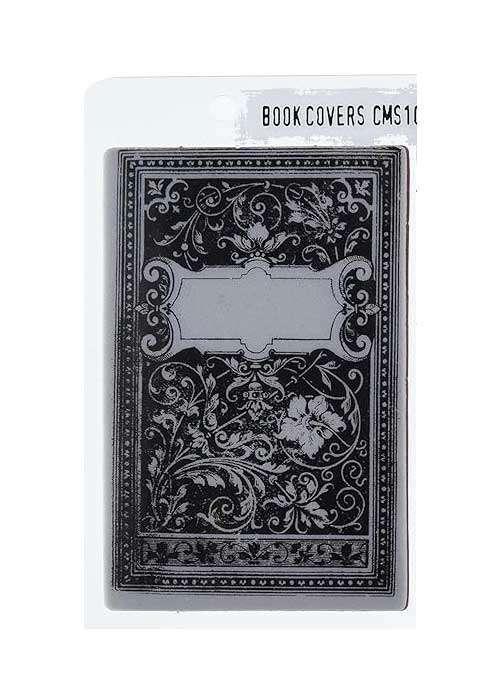 SA Tim Holtz Cling Stamp Book Cover Large #103/01, Hobby en Vrije tijd, Stempelen, Nieuw, EZ-mounted stempel, Verzenden