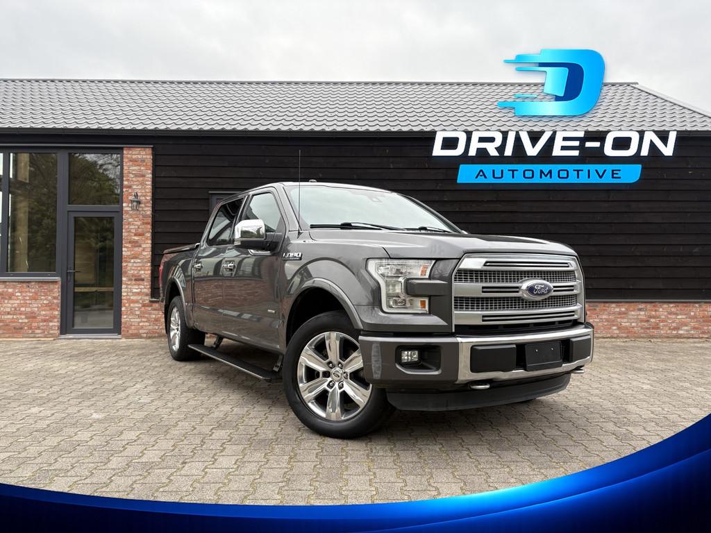 Ford USA F150 3.5 V6 Ecoboost - Marge - Pano - LPG - Platinu, 2241 kg, Gebruikt, Zwart, F-150
