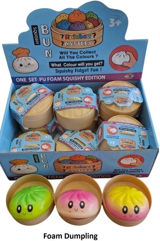 PARTIJ FOAM DUMPLING 8,5CM IN DISPLAY, ., Nieuw, Ophalen of Verzenden, .