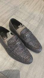 Glitter schoenen 45 zilver heren, Loafers, Overige kleuren, Verzenden, Zo goed als nieuw