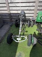 Grijze Berg skelter met aanhanger en extra reservebanden, Ophalen, Gebruikt, Berg, Met kar of aanhanger