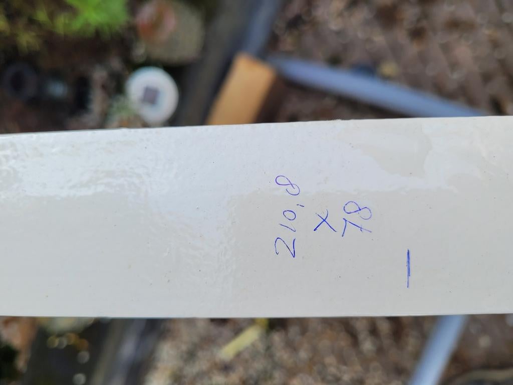 Massieve Buitendeur tuinzijde met glas en lood maat 210,8x78, Doe-het-zelf en Verbouw, Deuren en Horren, Ophalen of Verzenden