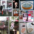 Te huur: geboortebord, ooievaarsnest, vlag, na zwangerschap, Kinderen en Baby's, Kraamcadeaus en Geboorteborden, Ophalen, Zo goed als nieuw