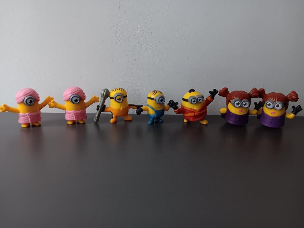 Set Minions speelfiguren 7 stuks, Ophalen of Verzenden, Gebruikt