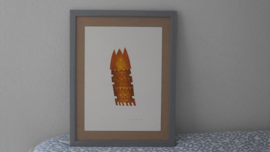 PETER VAN OORT ; fraaie gesigneerde ets, ingelijst, goedkoop, Antiek en Kunst, Kunst | Etsen en Gravures, Ophalen of Verzenden