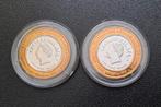 Caesars Palace silver strike gaming token Las Vegas 2x, Ophalen of Verzenden, Zilver, Buitenland