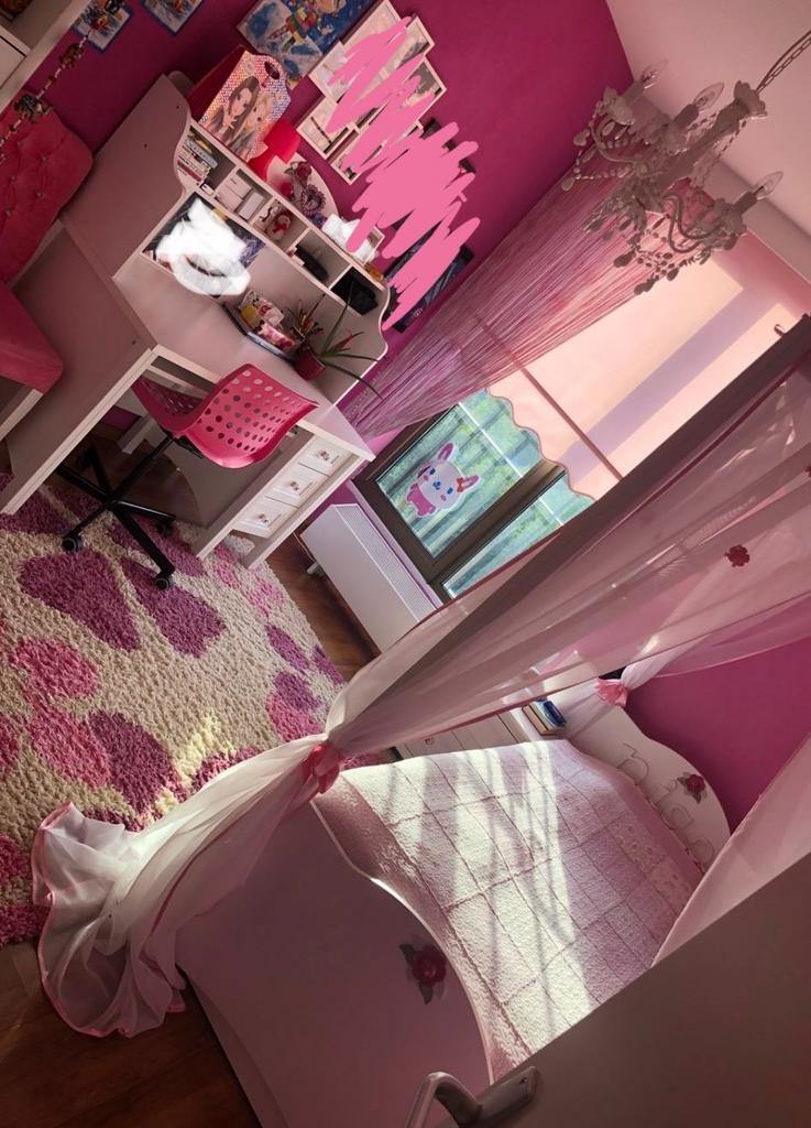 Complete meisjeskamer, Ophalen, Gebruikt, Eenpersoons