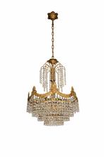 Franse kroonluchter | perfecte staat | geslepen glas, Ophalen, Zo goed als nieuw