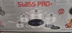 AANBIEDING! 12 delig pannenset Swiss pro+ NIEUW, Nieuw, Pannenset, Ophalen of Verzenden, Rvs