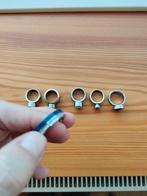 6 stoere melano ringen voor 20 euro., Gebruikt, Ophalen of Verzenden, Dame of Heer, IJzer of Staal