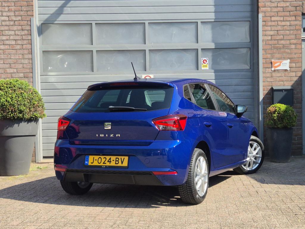 SEAT Ibiza 1.0 TSI Style Business NAVIGATIE Apple Carplay, Auto's, Seat, Voorwielaandrijving, Stof, Parkeersensor, Blauw