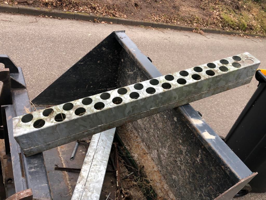 2 Stalen transportbok voor 28 bouwhekken, Tuin en Terras, Tuinhekken en Hekwerk, IJzer, Ophalen of Verzenden