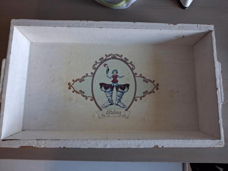 Vintage Efteling dienblad Klein Duimpje, Huis en Inrichting, Woonaccessoires | Dienbladen, Gebruikt, Hout, Rechthoekig, Ophalen of Verzenden