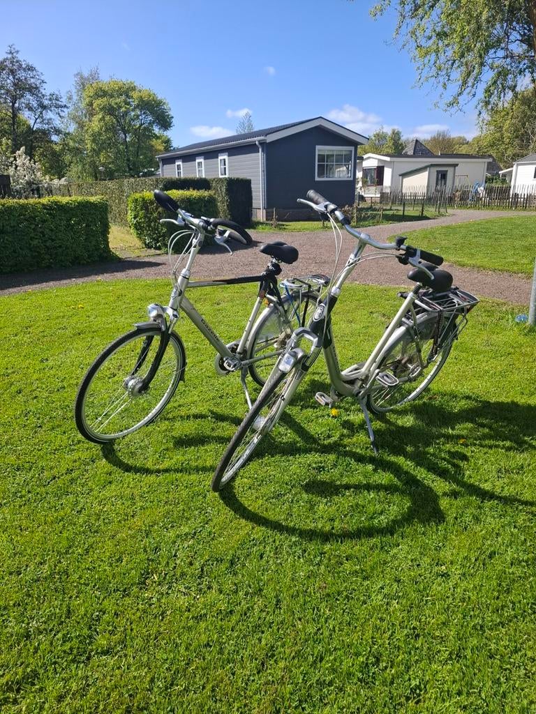 Gazelle Medeo Excellent damesfietsen (2 stuks), Fietsen en Brommers, Fietsen | Dames | Damesfietsen, Ophalen, Velgrem, Versnellingen