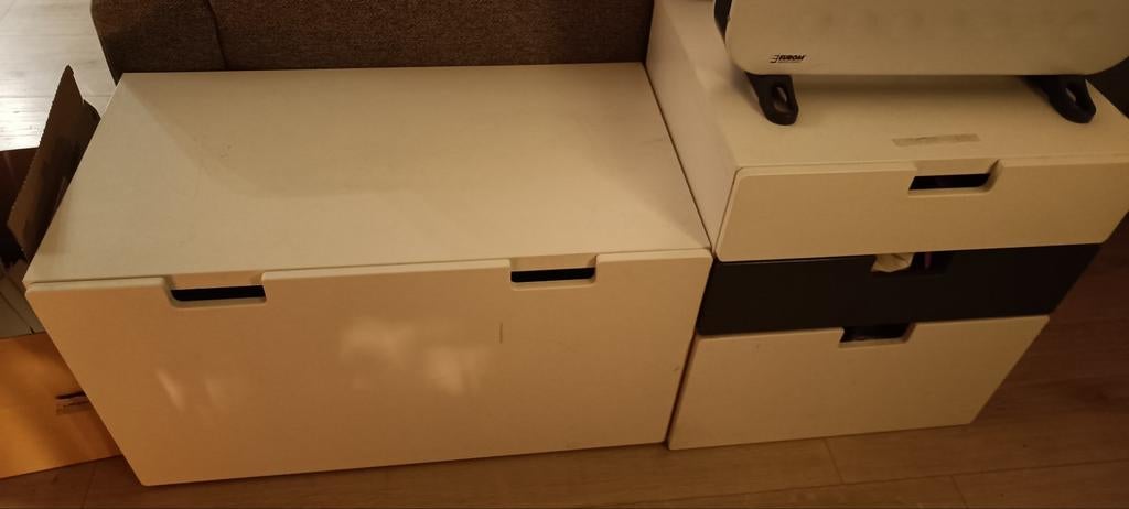 Ikea Stuva kastjes en lade (set van 5 kasten, €25), Ophalen, Minder dan 50 cm, Gebruikt, 50 tot 100 cm