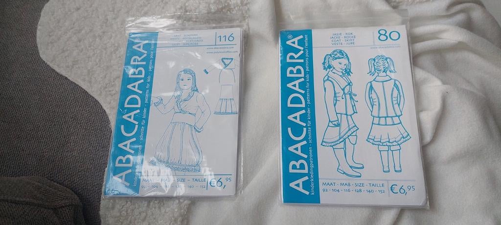 4x KINDERKLEDING-NAAI-PATRONEN ROK, JURK, JASJE + burda jurk, Hobby en Vrije tijd, Kledingpatronen, Overige merken, Overige typen